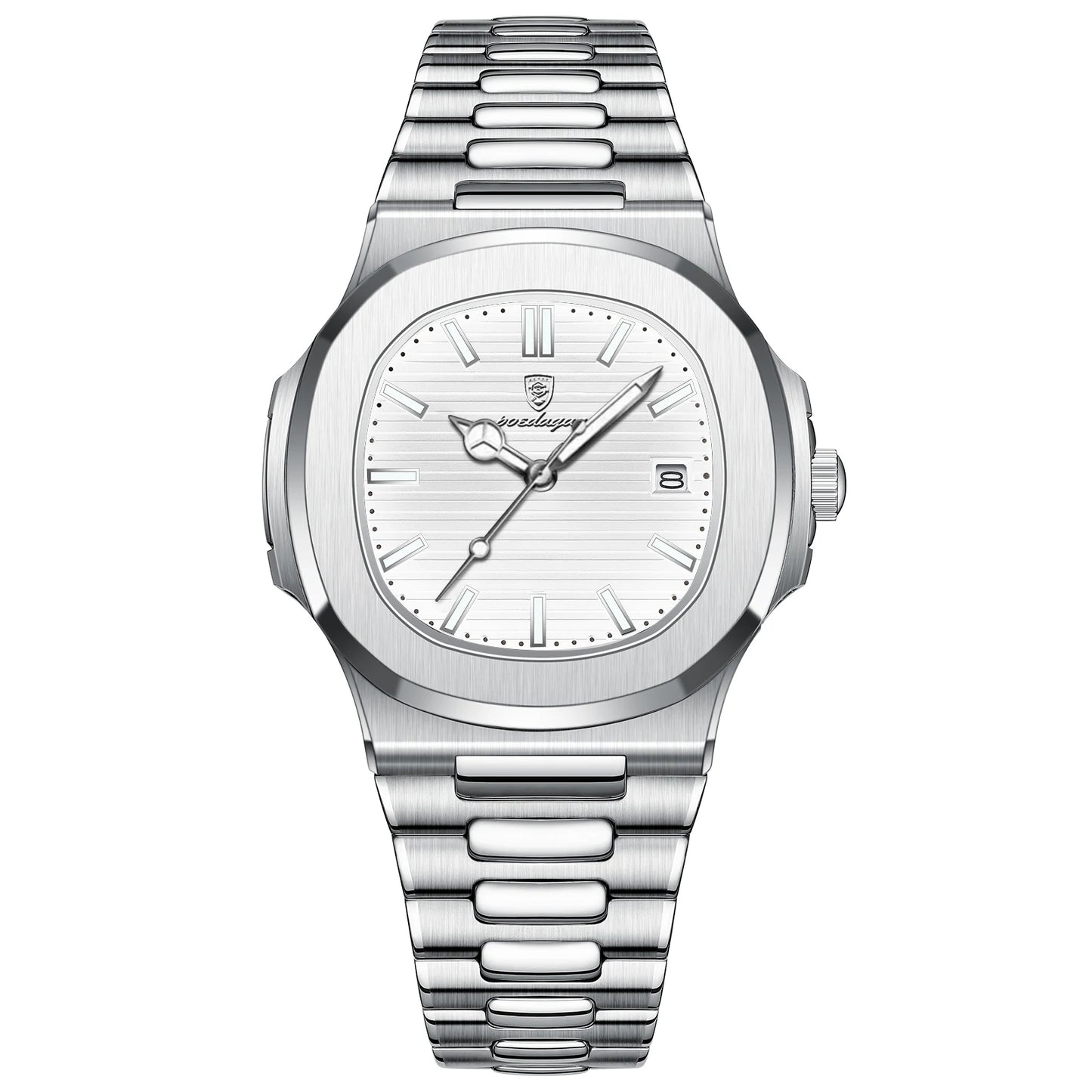 POEDAGAR Men's Watch — Luxury, Quartz & Stainless Steel