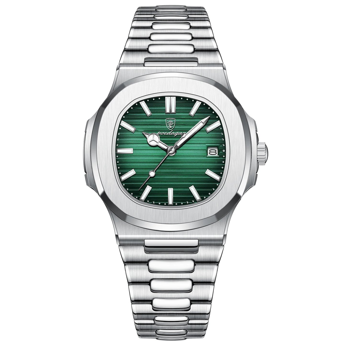 POEDAGAR Men's Watch — Luxury, Quartz & Stainless Steel