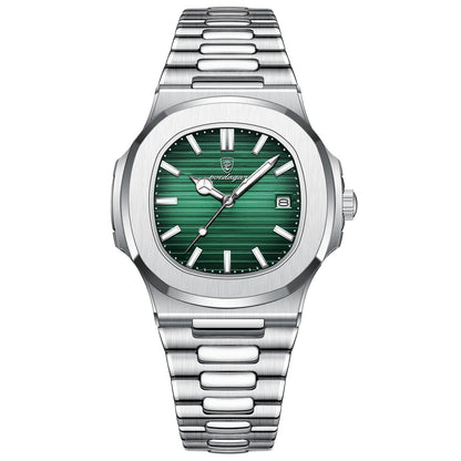 POEDAGAR Men's Watch — Luxury, Quartz & Stainless Steel