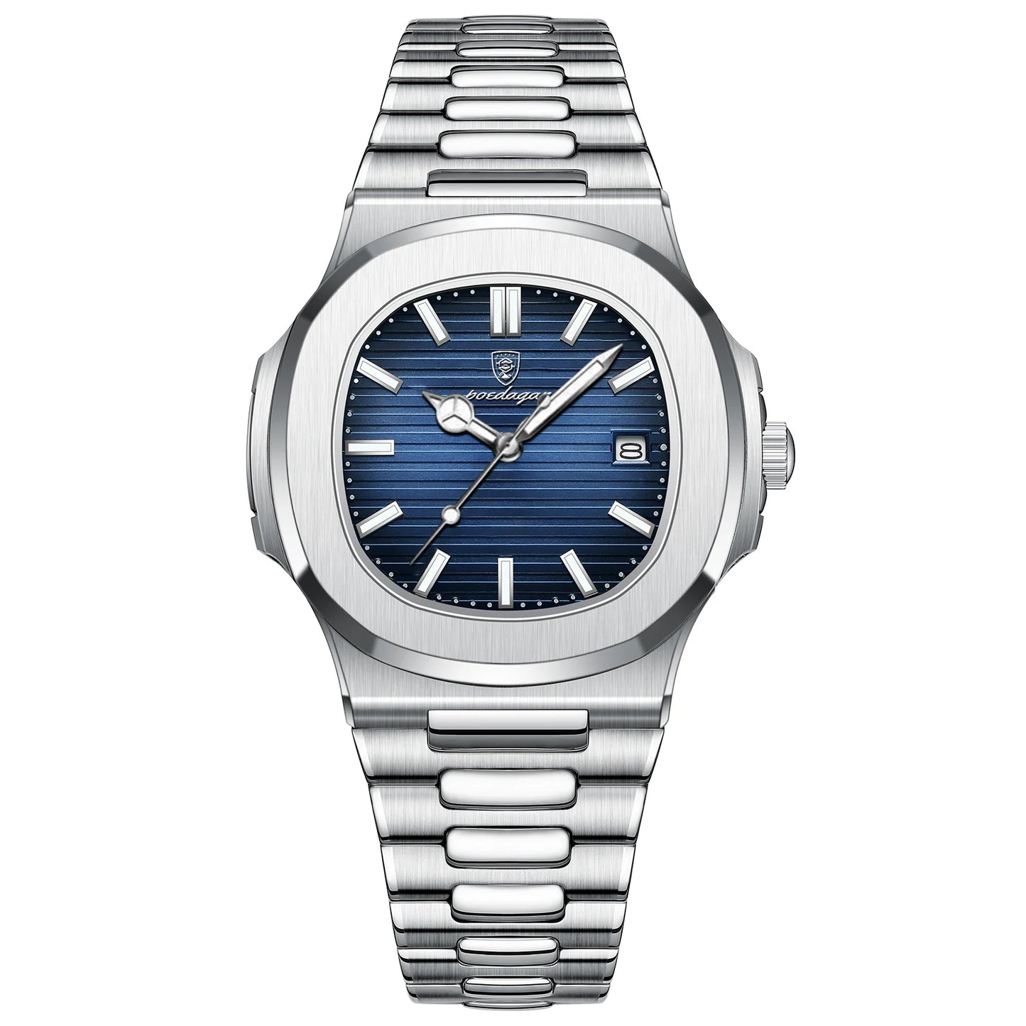 POEDAGAR Men's Watch — Luxury, Quartz & Stainless Steel