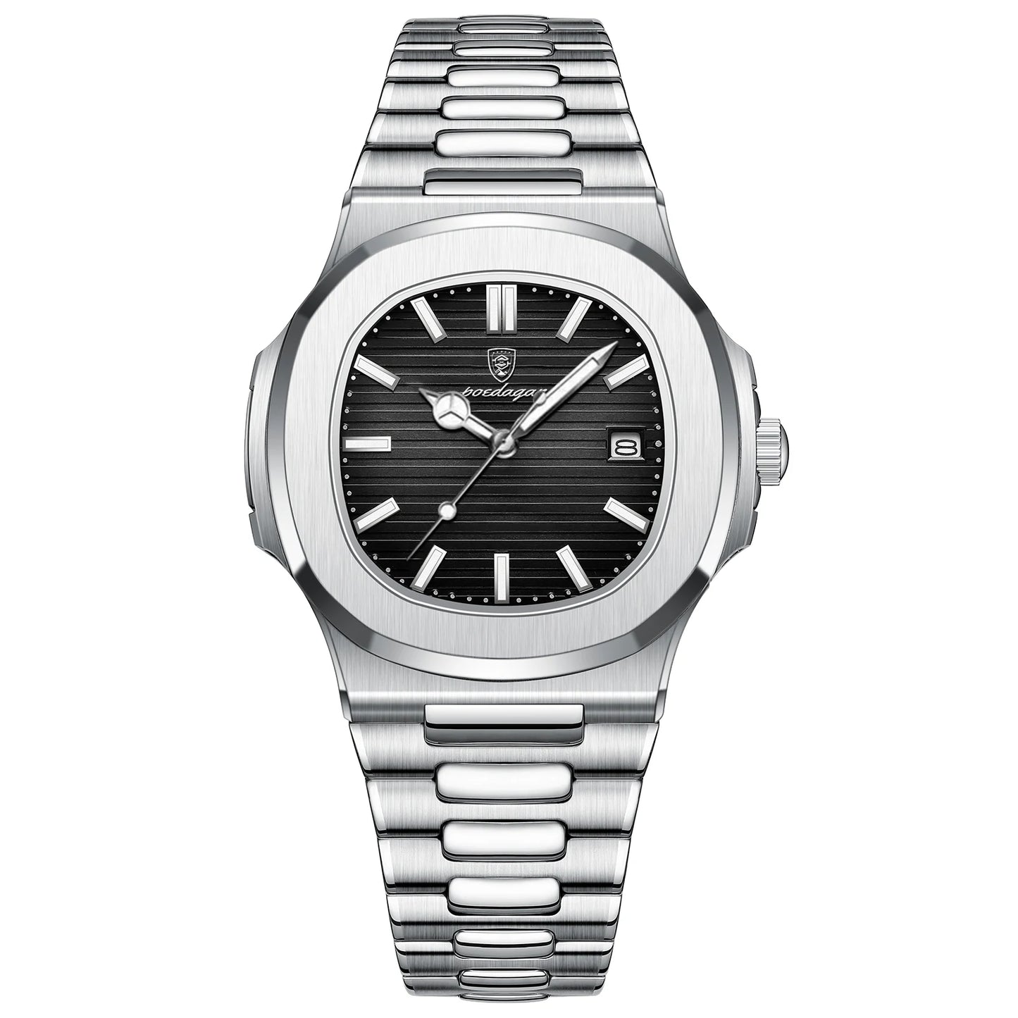 POEDAGAR Men's Watch — Luxury, Quartz & Stainless Steel